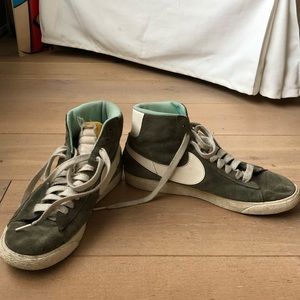 Green Suede Nike Hightops
